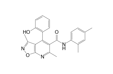 N-(2,4-Dimethylphenyl)-4-(2-hydroxyphenyl)-3,6-dimethylisoxazolo[5,4-b]pyridine-5- carboxamide