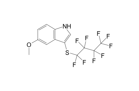 5-methoxy-3-(1,1,2,2,3,3,4,4,4-nonafluorobutylsulfanyl)-1H-indole