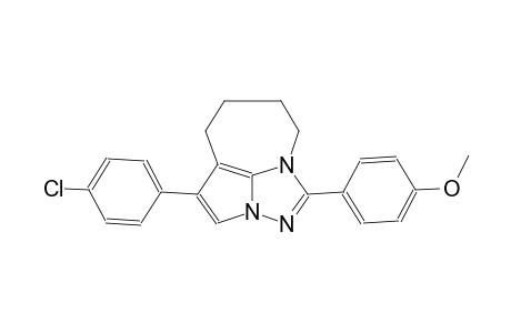 4-(4-chlorophenyl)-1-(4-methoxyphenyl)-5,6,7,8-tetrahydro-2,2a,8a-triazacyclopenta[cd]azulene
