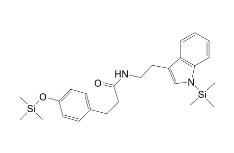 Benzenepropanamide, N-[2-[1-(trimethylsilyl)-1H-indol-3-yl]ethyl]-4-[(trimethylsilyl)oxy]-