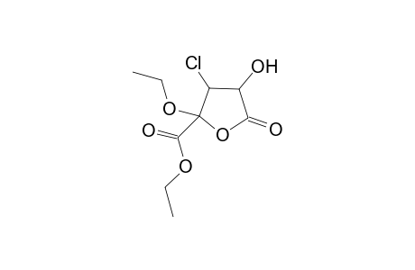 2-Hydroxy-4-ethoxycarbonyl-3-chloro-4-ethoxybutan-4-olide