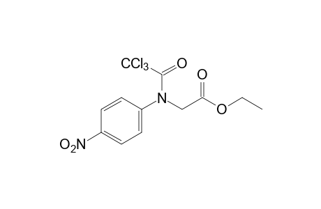 N-(p-nitrophenyl)-N-(trichloroacetyl)glycine, ethyl ester