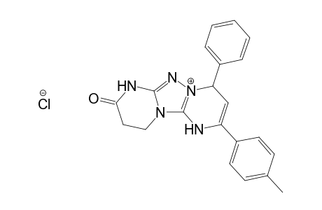 2-(4-Methylphenyl)-8-oxo-4-phenyl-1,4,7,8,9,10-hexahydro[1,2,4]triazolo[1,5-a:4,3-a']dipyrimidin-5-ium chloride