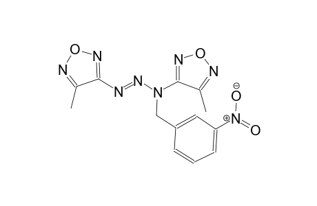 3-methyl-4-[(2E)-3-(4-methyl-1,2,5-oxadiazol-3-yl)-1-(3-nitrobenzyl)-2-triazenyl]-1,2,5-oxadiazole