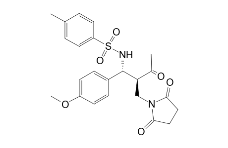 Threo-N-(2-((2,5-dioxopyrrolidin-1-yl)methyl)-1-(4-methoxyphenyl)-3-oxobutyl)-4-methylbenzenesulfonamide