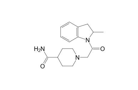 1-[2-(2-methyl-2,3-dihydroindol-1-yl)-2-oxidanylidene-ethyl]piperidine-4-carboxamide