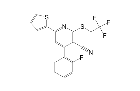 3-pyridinecarbonitrile, 4-(2-fluorophenyl)-6-(2-thienyl)-2-[(2,2,2-trifluoroethyl)thio]-