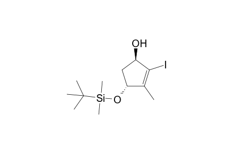 (1R,4R)-4-(tert-Butyldimethylsilanoxy)-2-iodo-3-methylcyclopent-2-en-1-ol