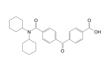 4-[4-(dicyclohexylcarbamoyl)benzoyl]benzoic acid