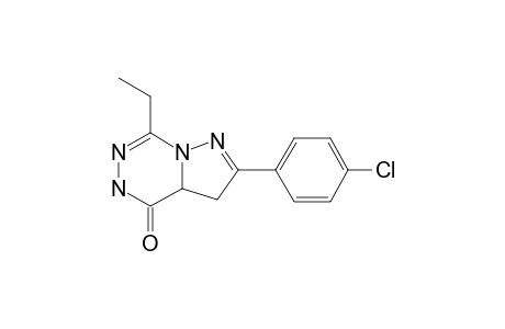 2-(4-CHLOROPHENYL)-7-ETHYL-3,3A-DIHYDRO-4-OXO-5H-PYRAZOLO-[1,5-D]-[1,2,4]-TRIAZINE