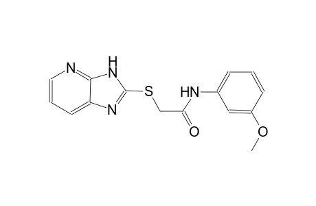 2-(3H-imidazo[4,5-b]pyridin-2-ylsulfanyl)-N-(3-methoxyphenyl)acetamide