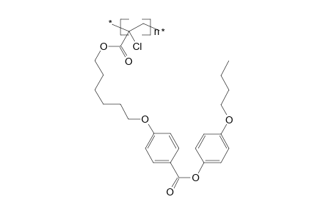 Poly[1-chloro-1-(butoxy-1,4-phenyleneoxycarbonyl-1,4-phenyleneoxyhexamethyleneoxycarbonyl)ethylene]