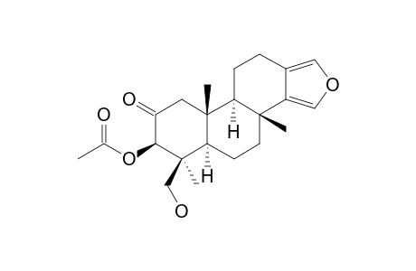 3.beta.-Acetoxy-19-hydroxy-spongia-13(16),14-dien-2-one