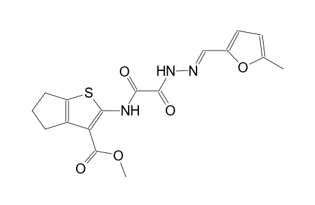 methyl 2-{[{(2E)-2-[(5-methyl-2-furyl)methylene]hydrazino}(oxo)acetyl]amino}-5,6-dihydro-4H-cyclopenta[b]thiophene-3-carboxylate