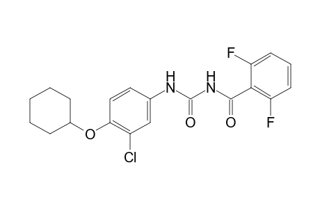 Benzamide, N-[[[3-chloro-4-(cyclohexyloxy)phenyl]amino]carbonyl]-2,6-difluoro-