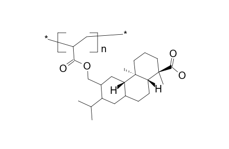 Poly(12-acryloxymethyltetrahydroabietic acid)