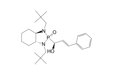 2-(1'-Hydroxy-3'-phenyl-(E)-prop-2'-enyl)-2,3,3a,4,5,6,7,7a-octahydro-1,3-bis(2,2-dimethylpropyl)-1H-1,3,2-benzodiazaphosphole 2-Oxide