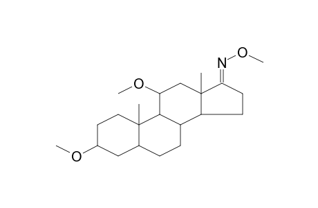 Androstan-17-one, 3,11-dimethoxy-, 17-methoxime, (3.alpha.,5.alpha.,11.beta.)-
