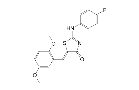 (5Z)-5-(2,5-dimethoxybenzylidene)-2-(4-fluoroanilino)-1,3-thiazol-4(5H)-one
