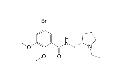 5-Bromanyl-N-[[(2S)-1-ethylpyrrolidin-2-yl]methyl]-2,3-dimethoxy-benzamide