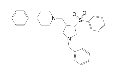 1-{[1-benzyl-4-(phenylsulfonyl)pyrrolidin-3-yl]methyl}-4-phenylpiperidine