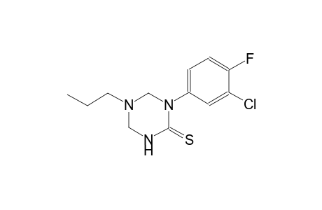 1-(3-chloro-4-fluorophenyl)-5-propyltetrahydro-1,3,5-triazine-2(1H)-thione