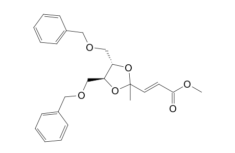 Methyl (E)-4,4-[(2S,3S)-1,4-bis(benzoxy)-2,3-butylenedioxy]-2-pentenoate