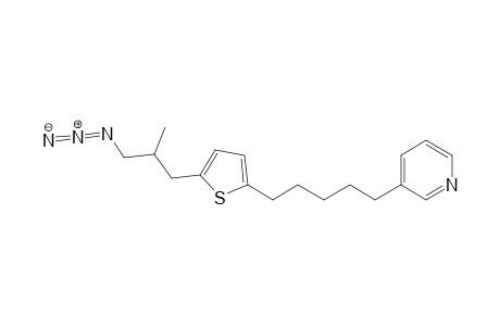 3-[5-[5-(3-azido-2-methyl-propyl)thiophen-2-yl]pentyl]pyridine