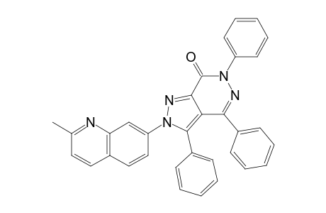 2-(2-METHYLQUINOLIN-7-YL)-3,4,6-TRIPHENYL-2,6-DIHYDROPYRAZOLO-[3,4-D]-PYRIDAZIN-7-ONE