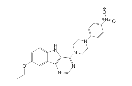 ethyl 4-[4-(4-nitrophenyl)-1-piperazinyl]-5H-pyrimido[5,4-b]indol-8-yl ether