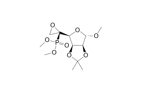 Methyl (5R)-5,6-Anhydro-2,3-O-isopropylidene-5-dimethoxyphosphinyl-.alpha.,D-lyxohexofuranoside