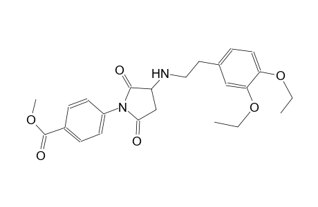 benzoic acid, 4-[3-[[2-(3,4-diethoxyphenyl)ethyl]amino]-2,5-dioxo-1-pyrrolidinyl]-, methyl ester