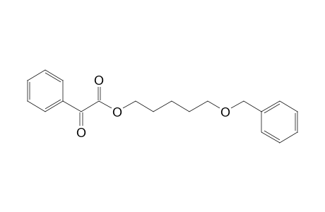 2-keto-2-phenyl-acetic acid 5-benzoxypentyl ester