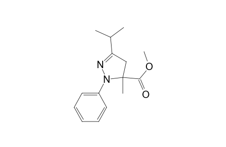 Methyl ester of 4,5-dihydro-5-methyl-3-(1-methylethyl)-1-phenyl-1H-pyrazole-5-carboxylic acid