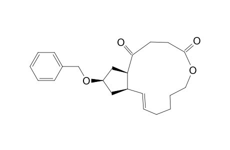 r-13-(Benzyloxy)-1,2,3,6,7,8,9-c-11a,12,13,14,c-14a-dodecahydro-4H-cyclopent[f]oxacyclotridecin-1,4-dione