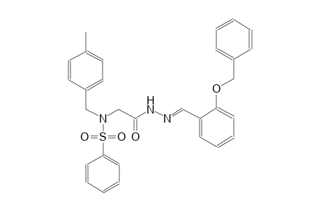 N-(2-{(2E)-2-[2-(benzyloxy)benzylidene]hydrazino}-2-oxoethyl)-N-(4-methylbenzyl)benzenesulfonamide