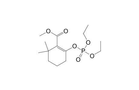 1-Cyclohexene-1-carboxylic acid, 2-[(diethoxyphosphinyl)oxy]-6,6-dimethyl-, methyl ester
