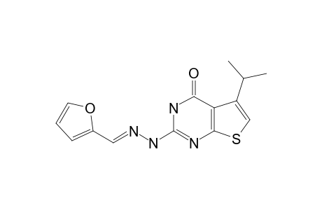2-FLURALDEHYDE-(5-ISOPROPYL-4-OXO-3,4-DIHYDROTHIENO-[2,3-D]-PYRIMIDINE-2-YL)-HYDRAZONE
