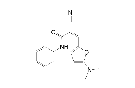 (2Z)-2-cyano-3-[5-(dimethylamino)-2-furyl]-N-phenyl-2-propenamide