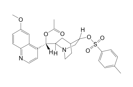 endo-(3S,8R,9S)-9-Acetoxy-6'-methoxy-3-tosyloxyrubane