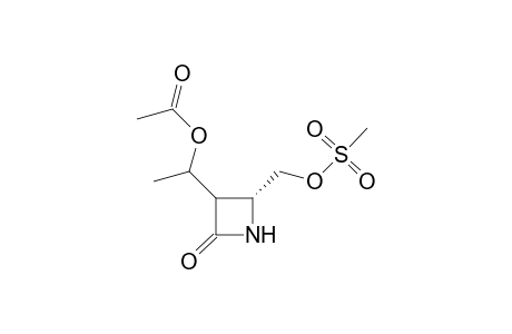 (4R)-3-(1'-Acetoxyethyl)-4-(mesylomethyl)-azetidin-2-one