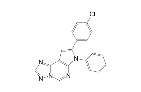 7-Phenyl-8-(4-chlorophenyl)-7H-pyrrolo[3,2-e][1,2,4]triazolo[1,5-c]pyrimidine