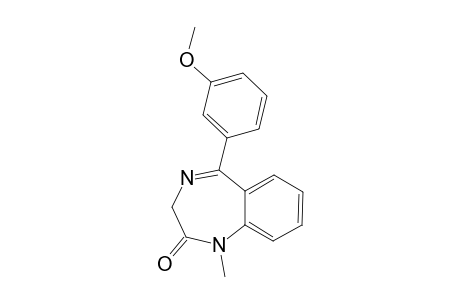 5-(3-METHOXYPHENYL)-1,3-DIHYDRO-1-METHYL-2H-1,4-BENZODIAZEPIN-2-ONE