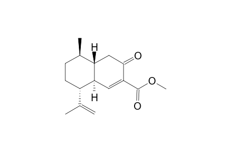 8-Isopropenyl-2-(methoxycarbonyl)-5-methyl-4a,5,7,8,8a-hexahydronaphthalen-3(2H)-one