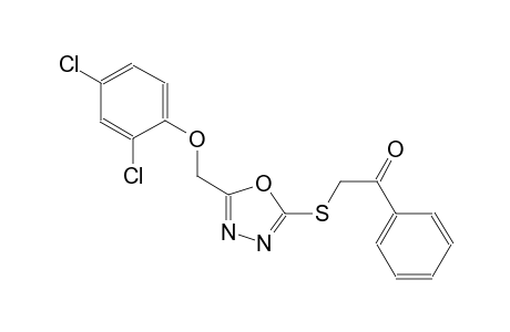 2-({5-[(2,4-dichlorophenoxy)methyl]-1,3,4-oxadiazol-2-yl}sulfanyl)-1-phenylethanone