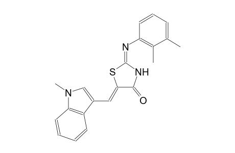 (2E,5Z)-2-[(2,3-dimethylphenyl)imino]-5-[(1-methyl-1H-indol-3-yl)methylene]-1,3-thiazolidin-4-one