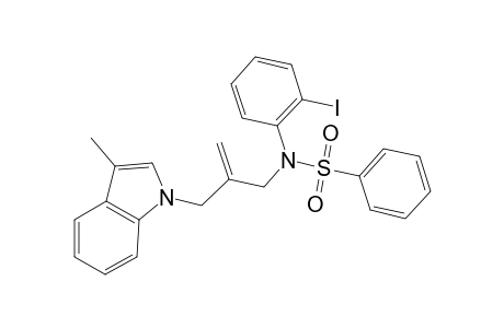3-Methyl-1-[3-(N-2-iodophenyl-N-phenylsulfonylamido)-2-methylenepropyl]-1H-indole