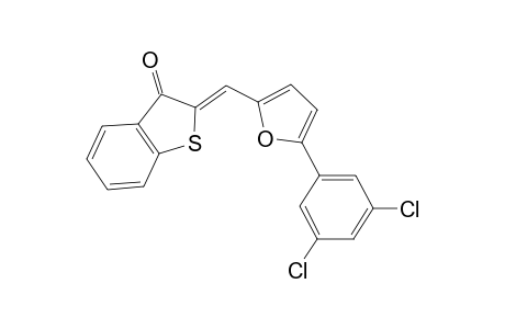 (2Z)-2-[[5-(3,5-dichlorophenyl)-2-furanyl]methylidene]-1-benzothiophen-3-one