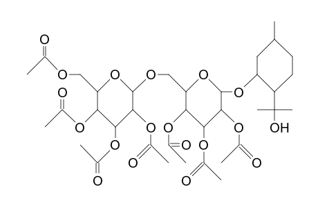 (1R,3R,4R)-8-Hydroxy-P-menthan-3-yl O-B-D-glucopyranosyl-(1->6)-B-D-glucopyranoside heptaacetate