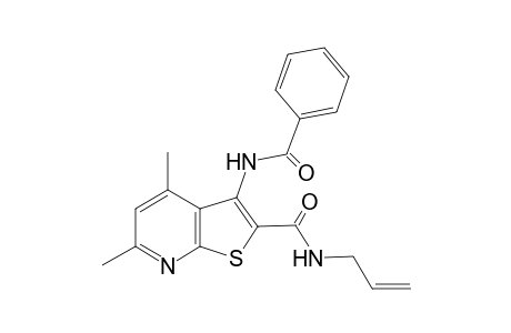 3-Benzamido-4,6-dimethyl-N-prop-2-enyl-2-thieno[2,3-b]pyridinecarboxamide